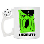 Кружка с футбольным мячиком