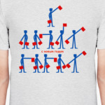 С Новым Годом. Русская флажковая азбука.