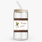 Банка с бамбуковой крышкой