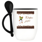 Кружка с ложкой