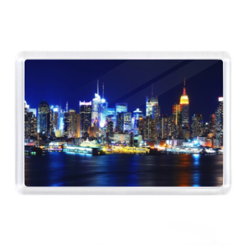 Магнит с принтом Manhatten, New York