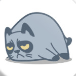 Уставший кот