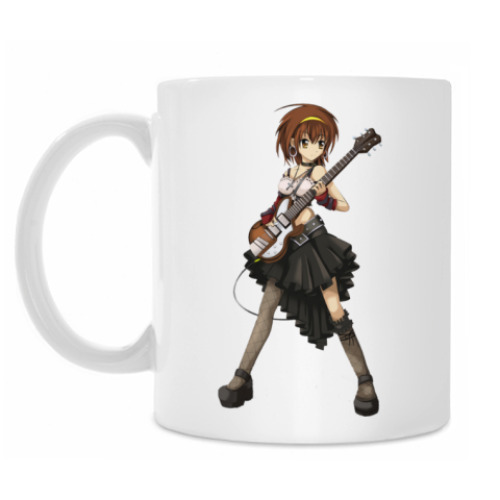 Кружка с принтом Харухи с гитарой