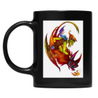 Кружка цветная UV-DTF