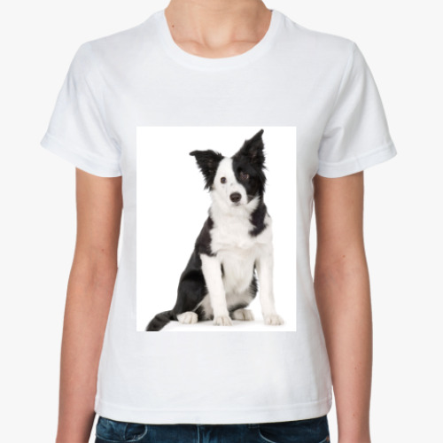 Классическая футболка с принтом Пёс