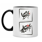 Кружка двухцветная