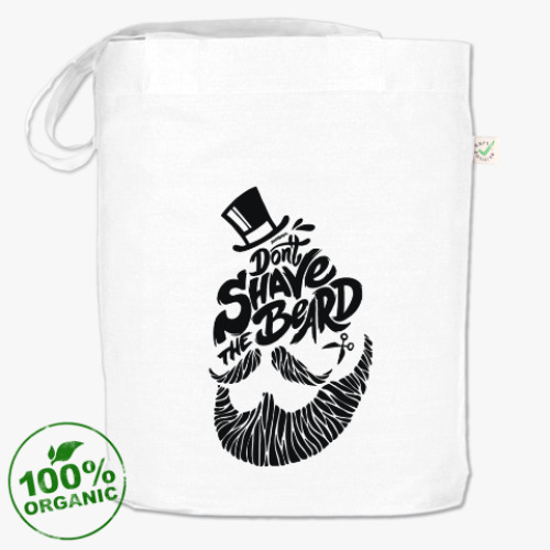 Сумка шоппер с принтом Не сбривай бороду!