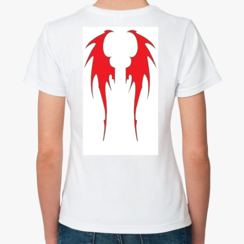 Классическая футболка с принтом Не Ангел