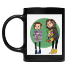 Кружка цветная UV-DTF