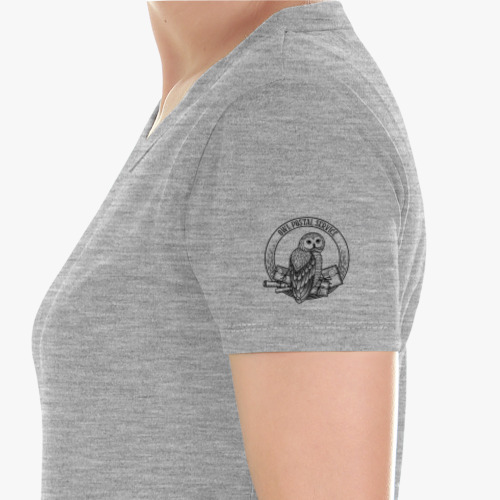 Женская футболка с принтом "Совиная почта"