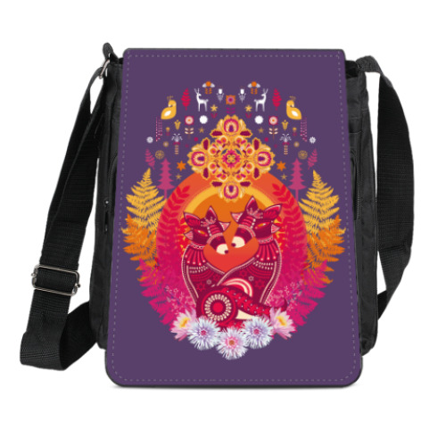 Сумка-планшет с принтом Kitsune Together Forever