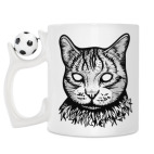 Кружка с футбольным мячиком