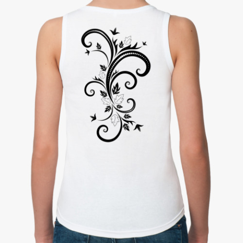 Женская майка с принтом 'кот'