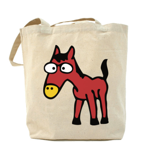 Сумка шоппер с принтом Волшебный осел