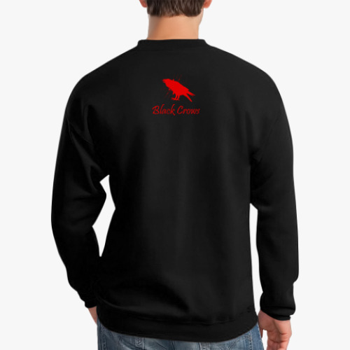 Свитшот с принтом Черный ворон