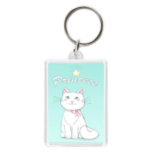 Брелок с принтом Кошечка Принцесса