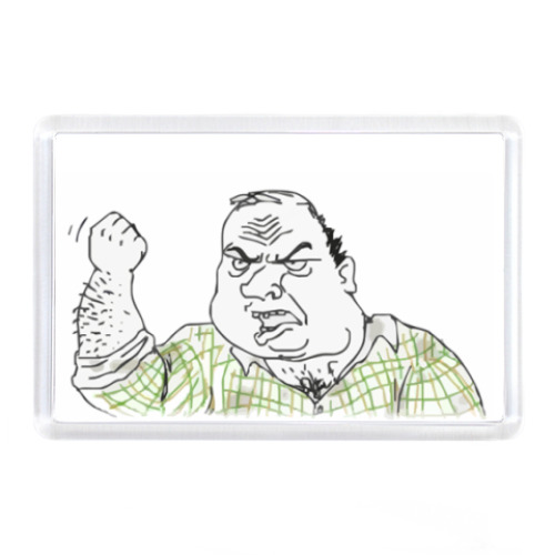 Магнит с принтом Мужики Блеать!, мем