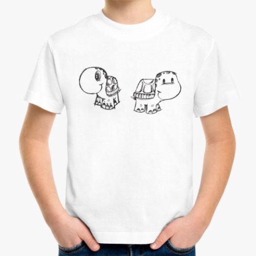 Детская футболка с принтом Черепашки