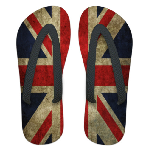 Шлепанцы (сланцы) с принтом  Union Jack