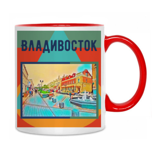 Кружка с принтом Владивосток