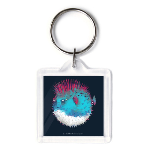 Брелок с принтом Брутальная рыба панк Punk fish