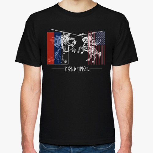 Футболка с принтом Поединок