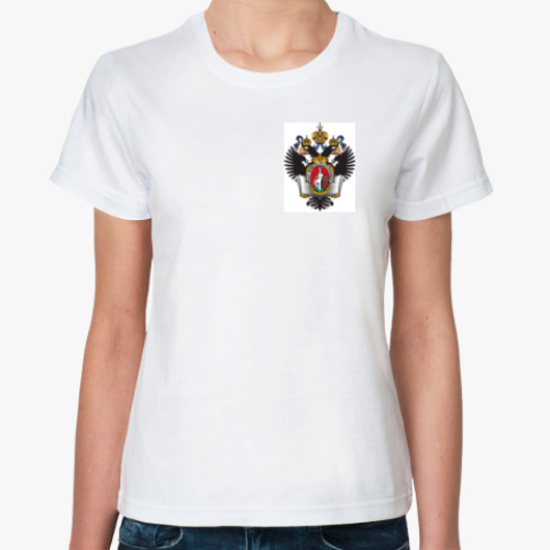 Классическая футболка с принтом СПБГУ