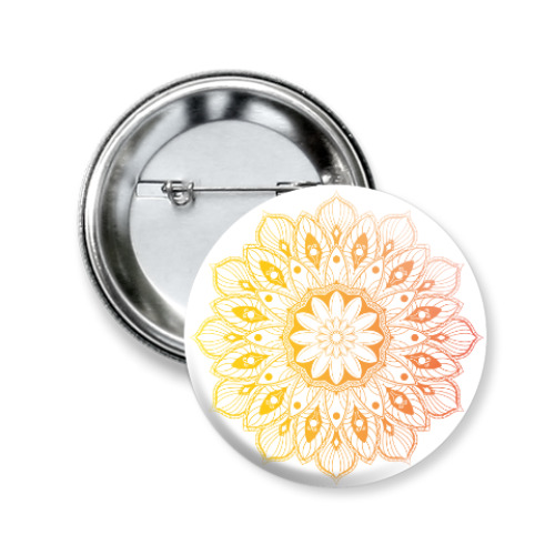 Значок 50мм с принтом Узор, паттерн