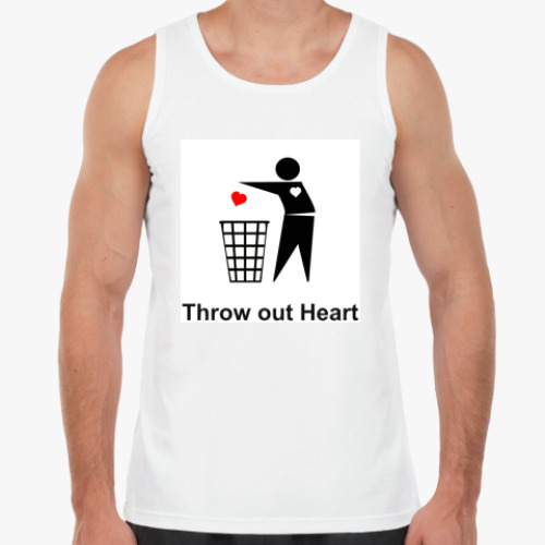Майка с принтом Throw out Heart