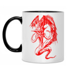 Кружка двухцветная