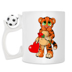 Кружка с футбольным мячиком