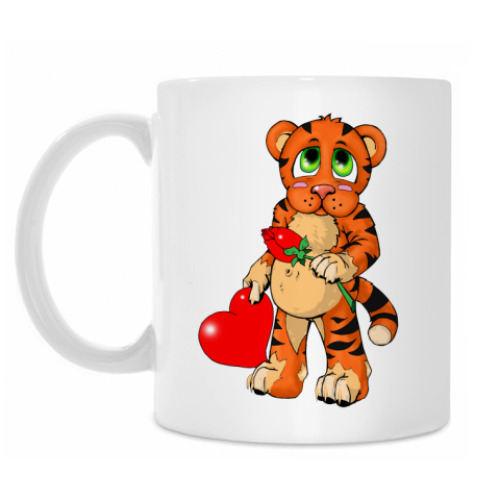 Кружка с принтом Тигренок