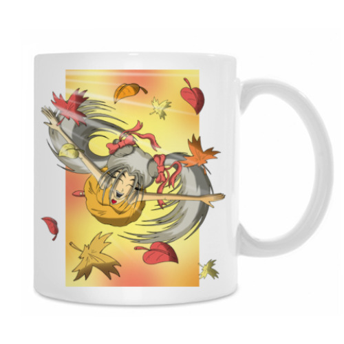 Кружка с принтом «Осень»