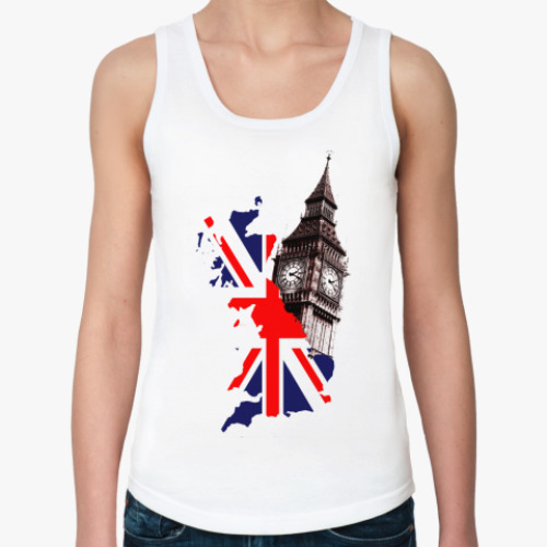 Женская майка с принтом Великобритания