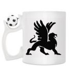 Кружка с футбольным мячиком
