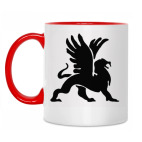Двухцветная кружка Грифон