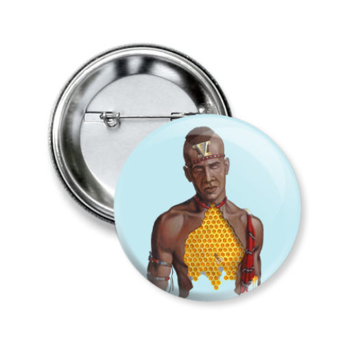 Значок 50мм с принтом Совесть