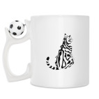 Кружка с футбольным мячиком