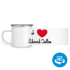 Кружка металлическая белая (круговая запечатка)