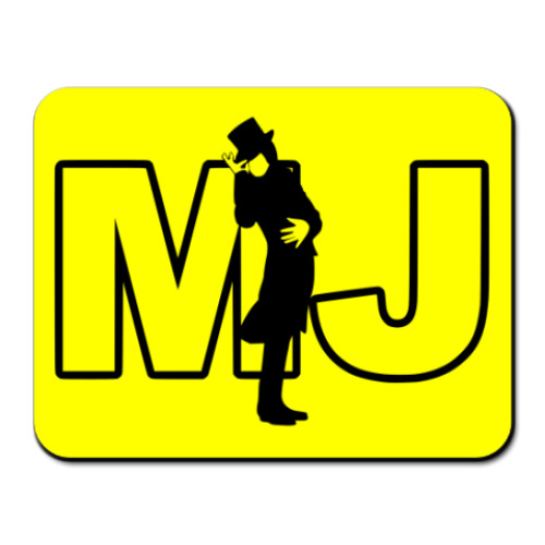 Коврик для мыши с принтом 'Letters&Man'