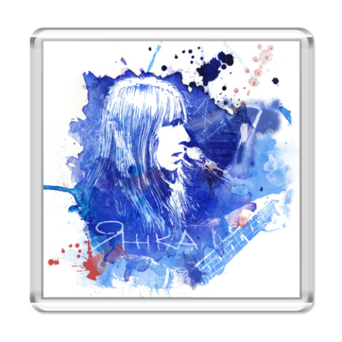 Магнит с принтом Янка Дягилева