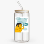 Банка с бамбуковой крышкой