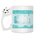 Кружка с футбольным мячиком