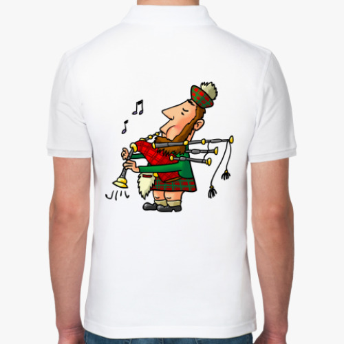 Рубашка поло с принтом Волынщик