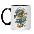 Кружка двухцветная