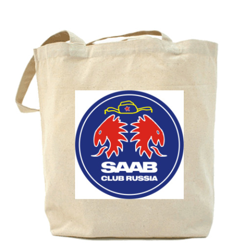 Сумка шоппер с принтом SAAB-CLUB