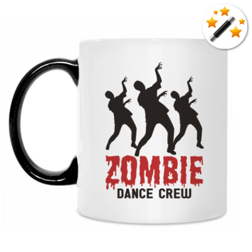 Кружка-хамелеон с принтом Зомби