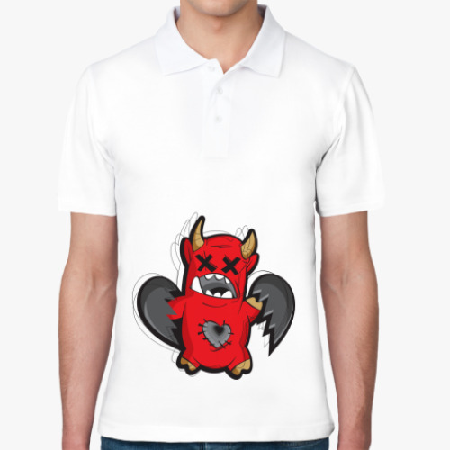 Рубашка поло с принтом Монстрик