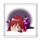 Магнит 6.5 x 6.5 см  Cheshire Grell