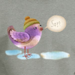 замерзшая птичка